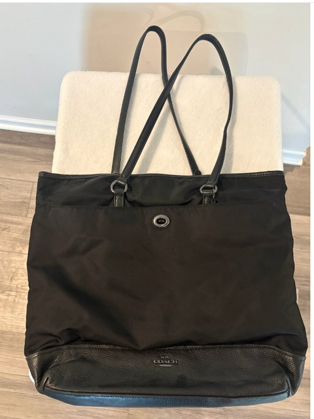 Coach F57903 Black Nylon Tote
